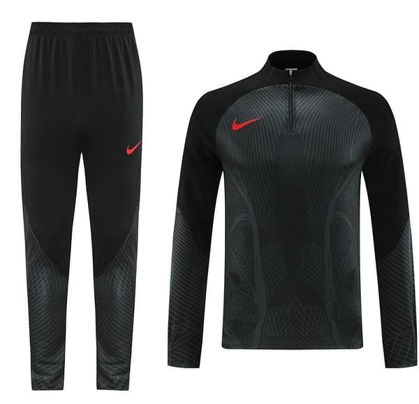 2024 Nike Black Half Zipper Jacket+Pants - Image 3