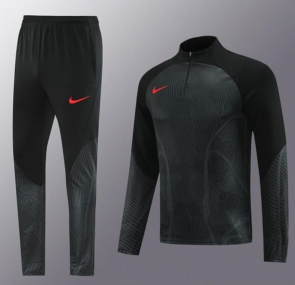 2024 Nike Black Half Zipper Jacket+Pants - Image 21