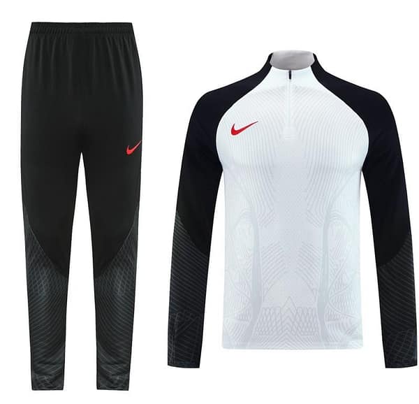 2024 Nike White/Black Half Zipper Jacket+Pants - Image 21