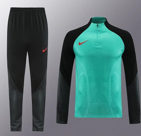 2024 Nike Green/Black Half Zipper Jacket+Pants - Image 8