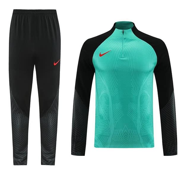 2024 Nike Green/Black Half Zipper Jacket+Pants - Image 9