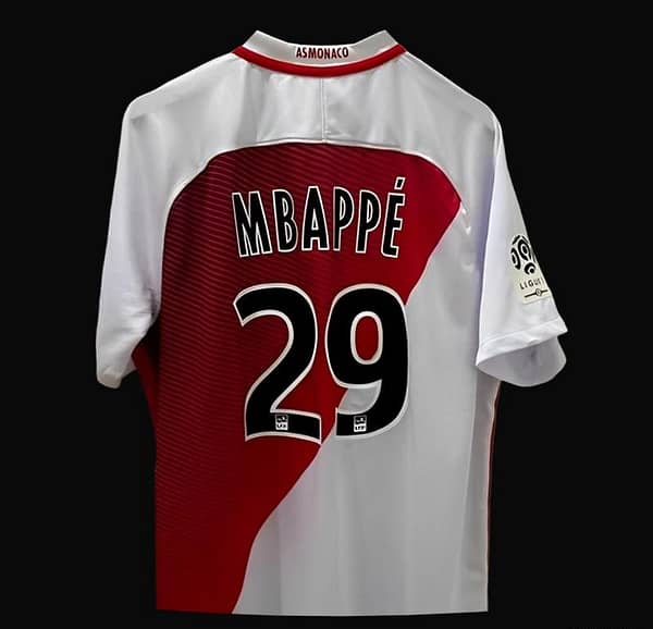 Retro 16/17 AS Monaco Home Jersey - Image 2