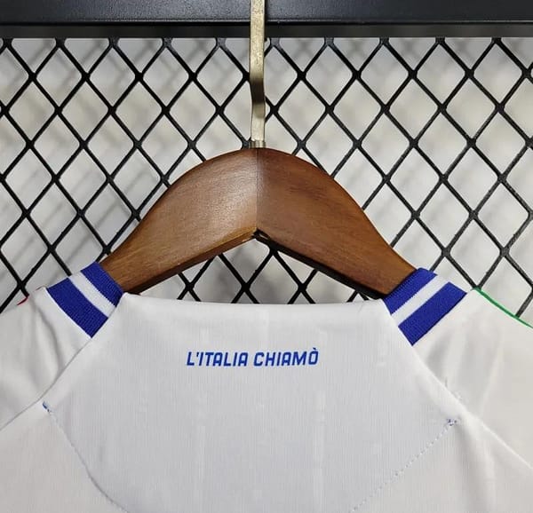 2024 Kids Italy Away White Jersey - Image 4