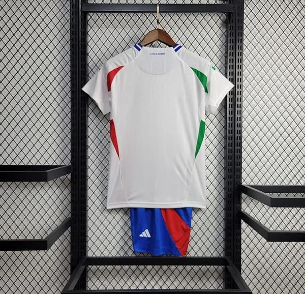 2024 Kids Italy Away White Jersey - Image 7
