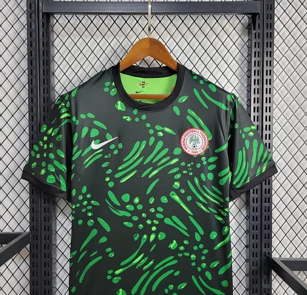 2024 Nigeria Away Green Black Jersey - Image 2