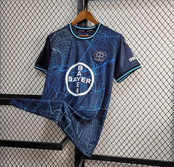 24/25 Bayer 04 Leverkusen Charcoal Blue Special Jersey - Image 4