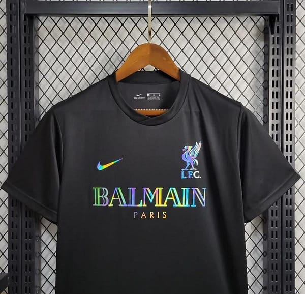 24/25 Liverpool x Balmain Black Training Jersey - Image 3
