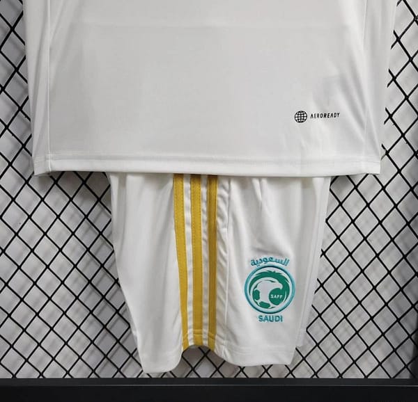 2024 Kids Saudi Arabia Away White Jersey - Image 2