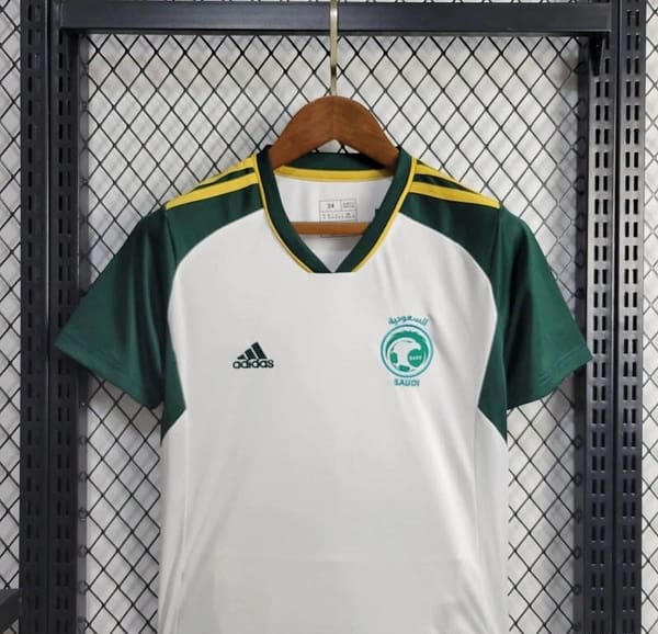 2024 Kids Saudi Arabia Away White Jersey - Image 3