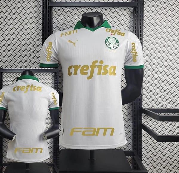 Player Version 24/25 Palmeiras Away Jersey + All Sponsors and Chest Patch