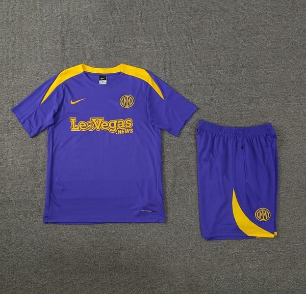 24/25 Inter Milan Blue Short Sleeve Jeresy+Shorts - Image 6