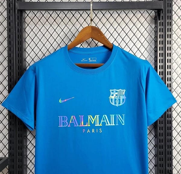 24/25 Barcelona x Balmain  Blue Training Jersey