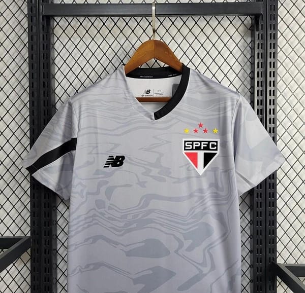 24/25 Sao Paulo Home Gray Goalkeeper Jersey - Image 8