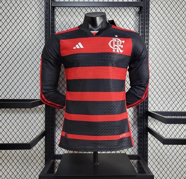 24/25 Player Flamengo Home Long Sleeve Jersey