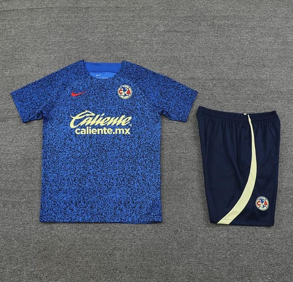 24/25 Club America Navy Vest Short Sleeve Jeresy+Shorts - Image 10