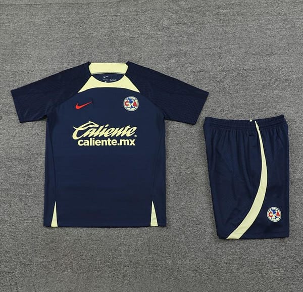 24/25 Club America Navy Short Sleeve Jeresy+Shorts - Image 11