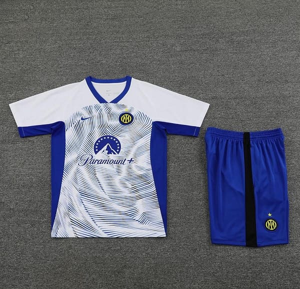 24/25 Inter Milan White Short Sleeve Jeresy+Shorts - Image 10