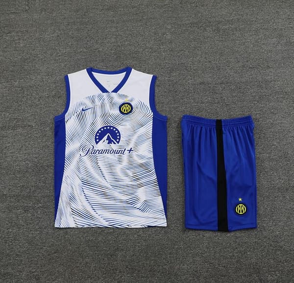24/25 Inter Milan White Vest Jeresy+Shorts - Image 10