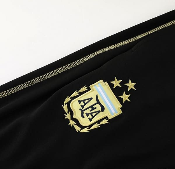 2023 Argentina Black Full Zipper Jacket+Pants - Image 2