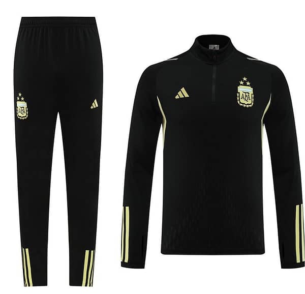 2023 Argentina Black Full Zipper Jacket+Pants - Image 21