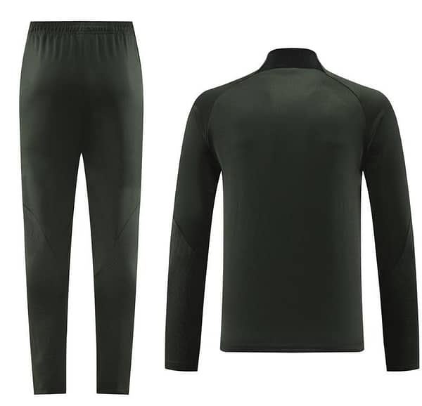 23/24 Barcelona Dark Green Half Zipper Jacket+Pants - Image 2