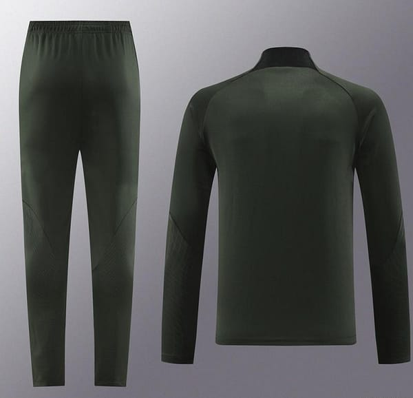 23/24 Barcelona Dark Green Half Zipper Jacket+Pants - Image 7