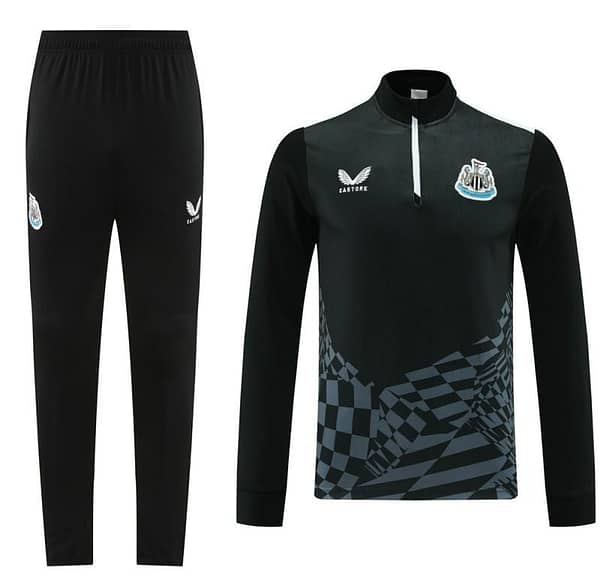 23/24 Newcastle United Black Half Zipper Jacket+Pants - Image 9