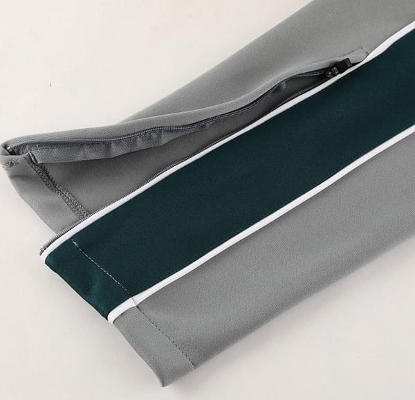 2023 NIKE Grey/Dark Green Hoodie Full Zipper Jacket +Pants - Image 2