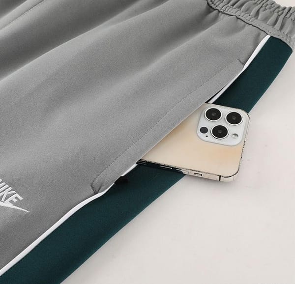 2023 NIKE Grey/Dark Green Hoodie Full Zipper Jacket +Pants - Image 3