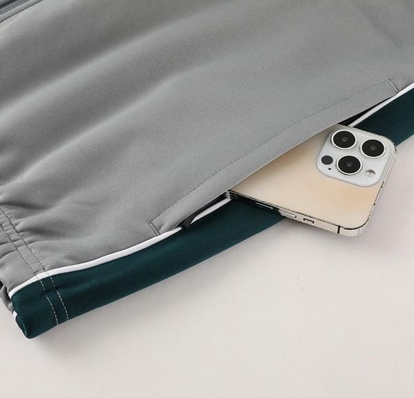 2023 NIKE Grey/Dark Green Hoodie Full Zipper Jacket +Pants - Image 6