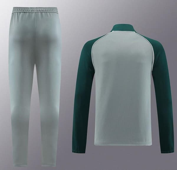 2023 NIKE Grey/Dark Green Hoodie Full Zipper Jacket +Pants - Image 17