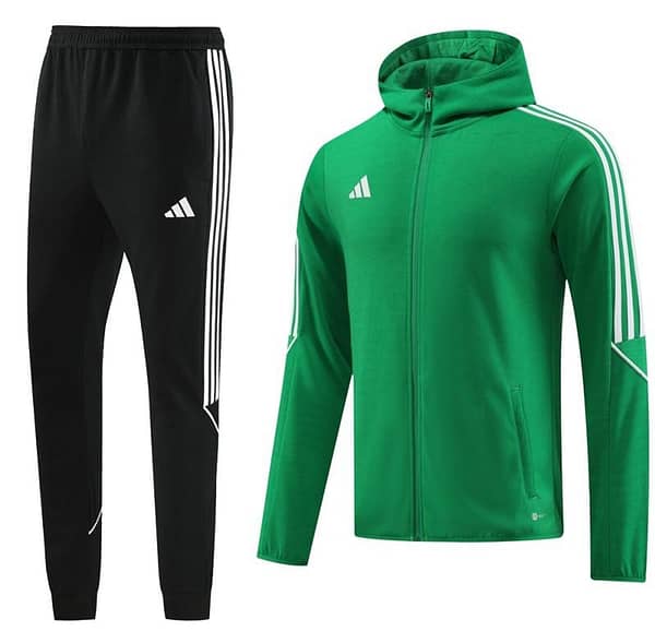 2023 Adidas Green Hoodie Full Zipper Jacket +Pants