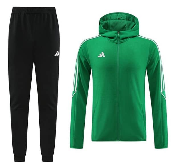 2023 Adidas Green Hoodie Full Zipper Jacket +Pants - Image 20