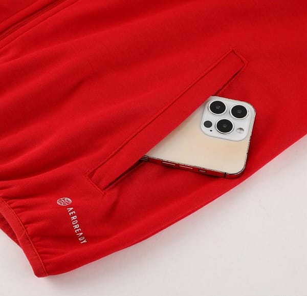 2023 Adidas Red Hoodie Full Zipper Jacket +Pants - Image 7
