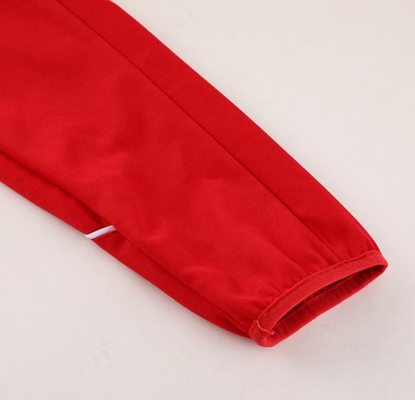2023 Adidas Red Hoodie Full Zipper Jacket +Pants - Image 8