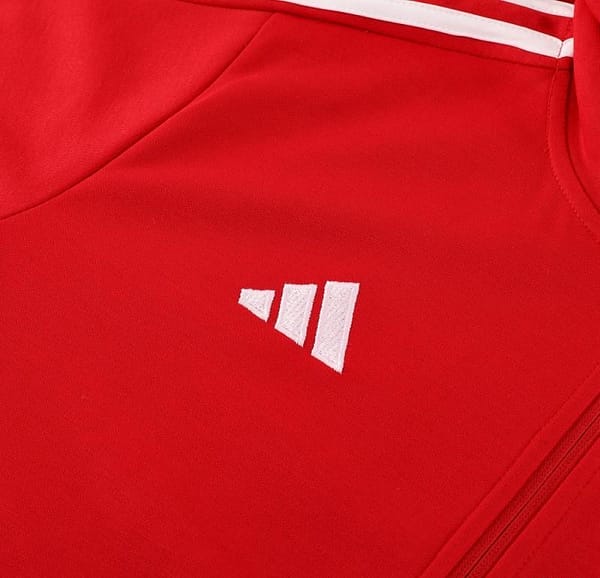 2023 Adidas Red Hoodie Full Zipper Jacket +Pants - Image 10