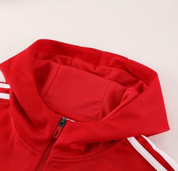 2023 Adidas Red Hoodie Full Zipper Jacket +Pants - Image 11