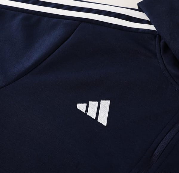2023 Adidas Navy Hoodie Full Zipper Jacket +Pants - Image 11