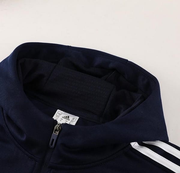 2023 Adidas Navy Hoodie Full Zipper Jacket +Pants - Image 12
