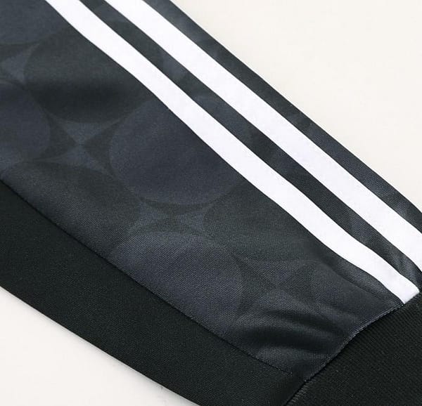 2023 Adidas Black Full Zipper Jacket With Colorful Sleeve+Pants - Image 7