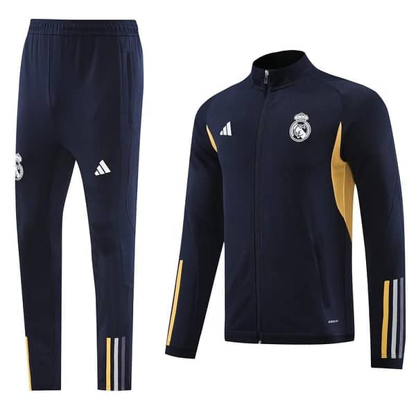 23/24 Real Madrid Navy Full Zipper Jacket+Pants