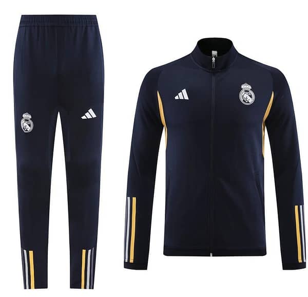 23/24 Real Madrid Navy Full Zipper Jacket+Pants - Image 5