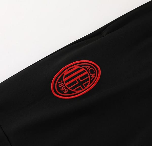 23/24 AC Milan Red Half Zipper Jacket+Pants - Image 4