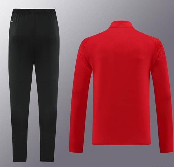 23/24 AC Milan Red Half Zipper Jacket+Pants - Image 18