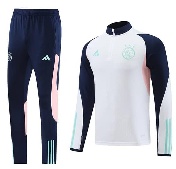 23/24 Ajax White Half Zipper Jacket+Pants