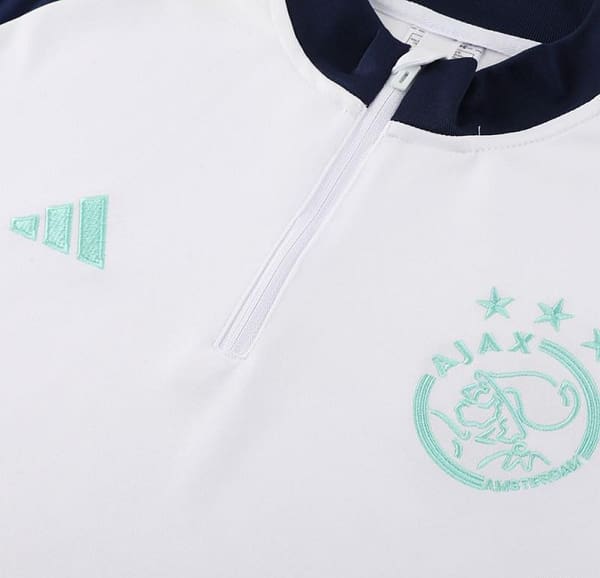 23/24 Ajax White Half Zipper Jacket+Pants - Image 3