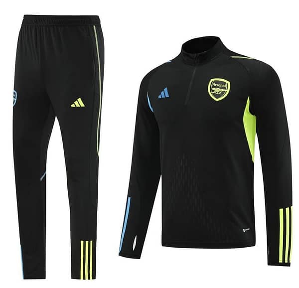 23/24 Arsenal Black Half Zipper Jacket+Pants