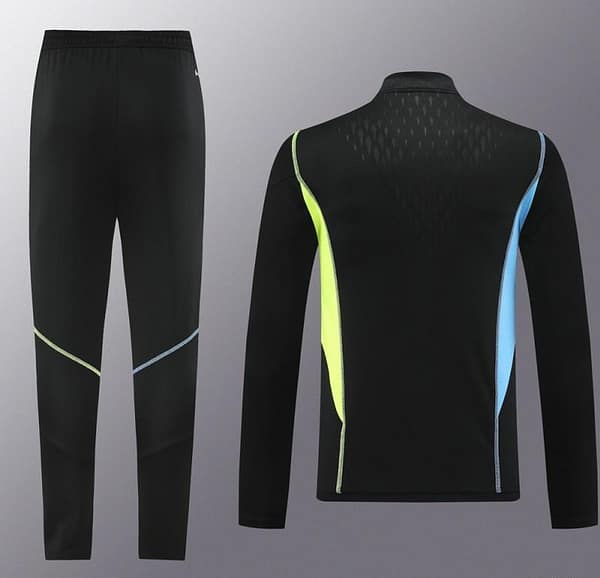 23/24 Arsenal Black Half Zipper Jacket+Pants - Image 4