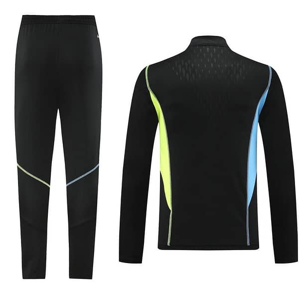 23/24 Arsenal Black Half Zipper Jacket+Pants - Image 5