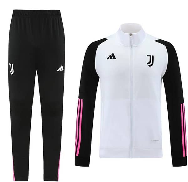 23/24 Juventus White Full Zipper Jacket+Pants - Image 22